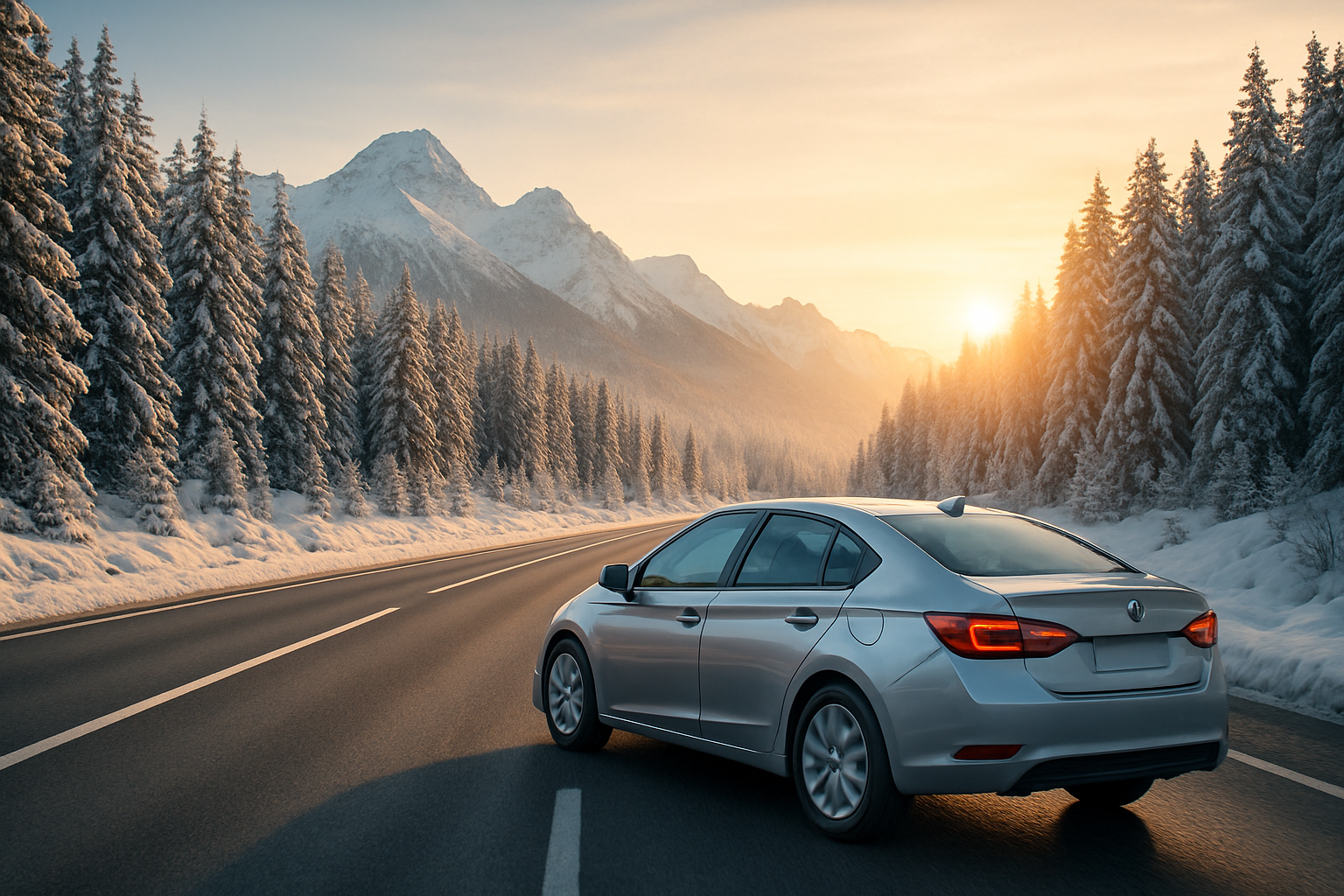 planowanie trasy zimą